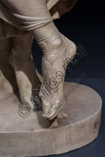 Sculpture 'Dancing Terpsichore': Detail of the Marble Feet
