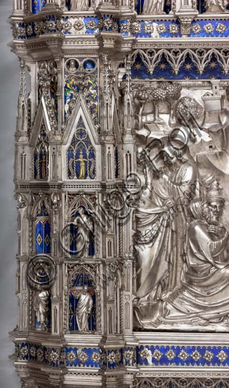 Silver Altar of St. John: Detail of the Corner Pillar