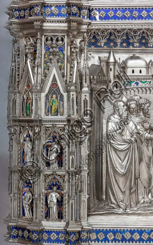 Pilastro dell'Altare d'argento di San Giovanni: Santi e Profeti