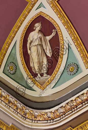 Particolare Decorativo a Secco del 1812 nel Palazzo dei Normanni a Palermo
