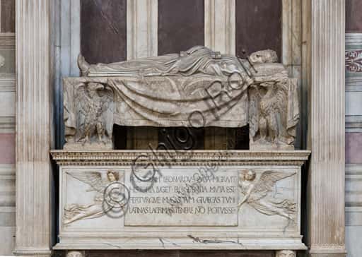 Tomb of Leonardo Bruni in Florence: Renaissance Sculpture by Bernardo Rossellino