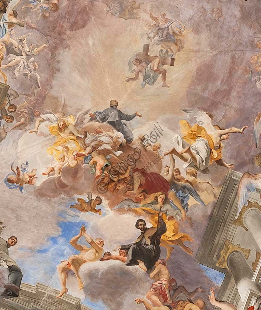 Volta e Affresco 'Gloria di Sant'Ignazio' di Andrea Pozzo, Roma