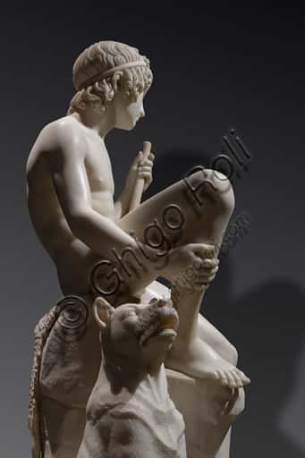 Thorvaldsen's The Shepherd Boy: Neoclassical Carrara Marble Sculpture