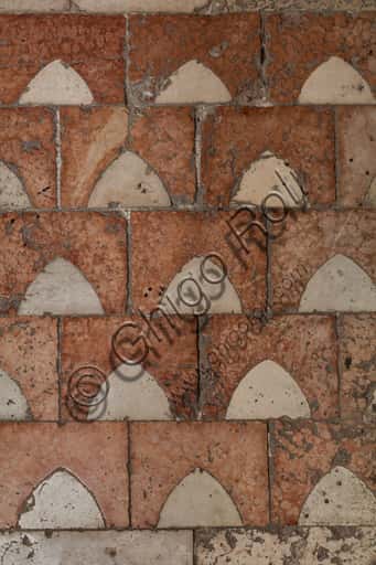 Medieval Floor with Arched Motif in the Torresani Hall, Modena