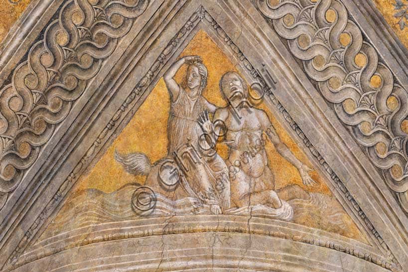 Andrea Mantegna's Vault: Pendentive with Nessus and Deianira in the Ducal Palace