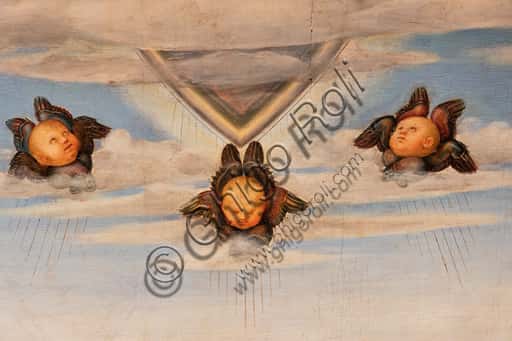 Perugino's St. Pala Graziani: Detail with Cherubs' Heads