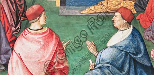 Pinturicchio Fresco: Two Cardinals Foreground in Siena