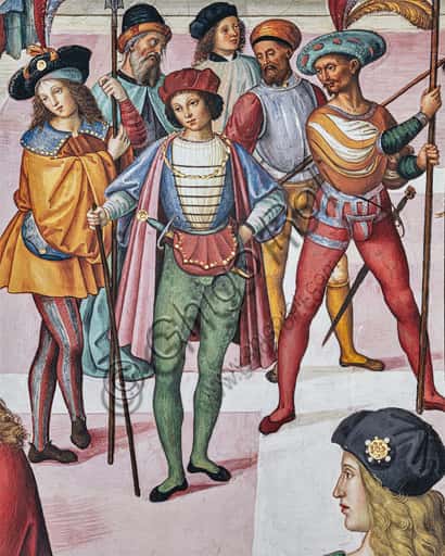 Pinturicchio Fresco: Aeneas Sylvius Crowned Poet Laureate by Frederick III