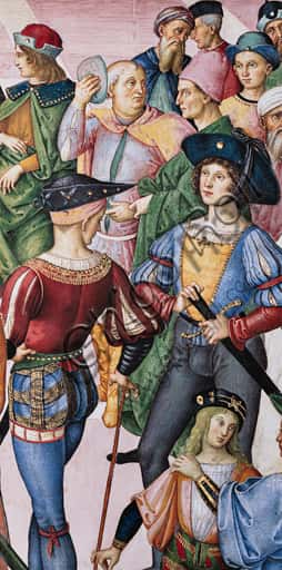 Pinturicchio's Fresco: Aeneas Sylvius Crowned Poet by Emperor Frederick III