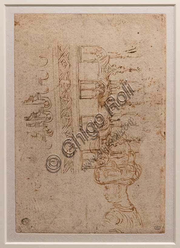 Pisanello Sketches: Loggia Study and Portrait of Niccolò III d'Este