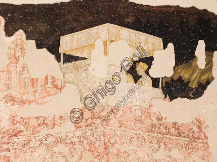 Pisanello's Tournament of Louvezerp Fresco in the Mantua Ducal Palace