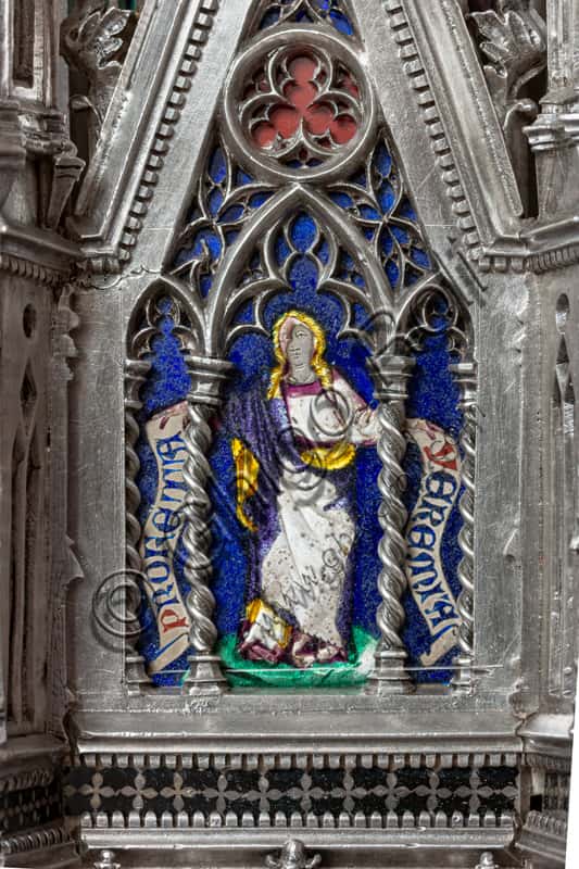 Enamelled Plaque with Prophet Jeremiah - Silver Altar of Florence Cathedral