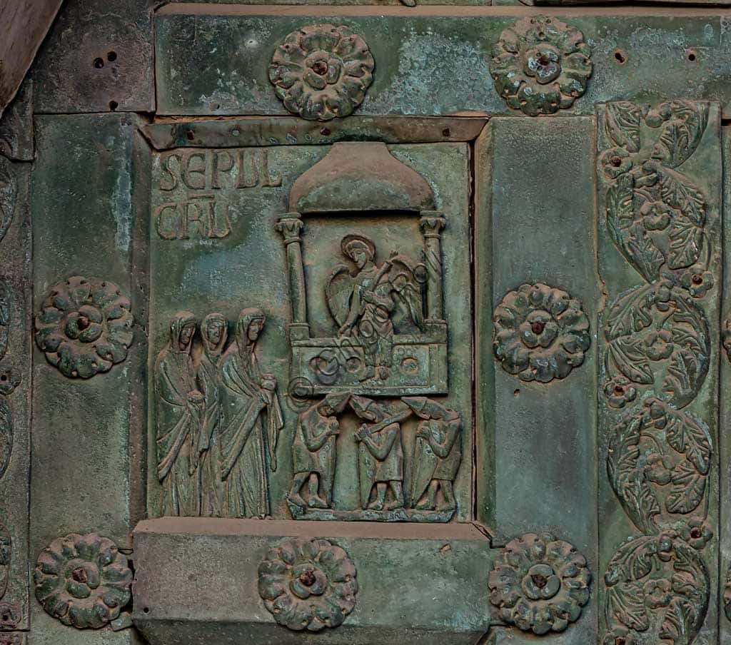 Bonanno Pisano's Door at Monreale Cathedral: The Resurrection at the Sepulchre