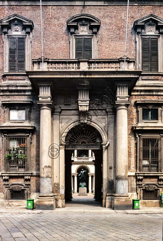 Brera Palace Portal in Milan: Neoclassical Masterpiece by Giuseppe Piermarini (1774)