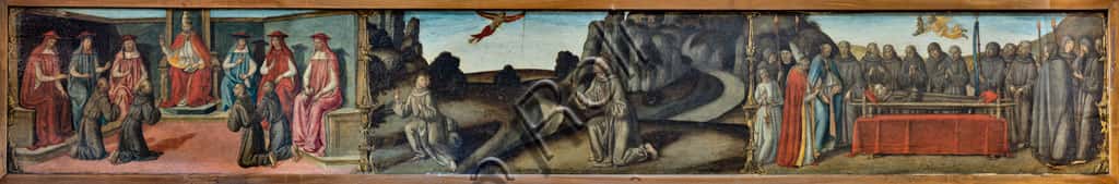 Predella di Cosimo Rosselli con episodi della vita di San Francesco