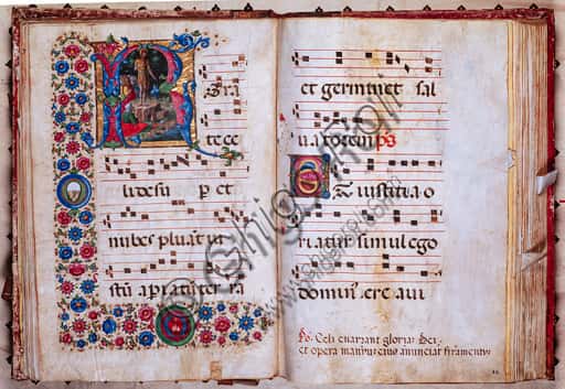 Predica di San Giovanni Battista: miniatura di Girolamo da Cremona