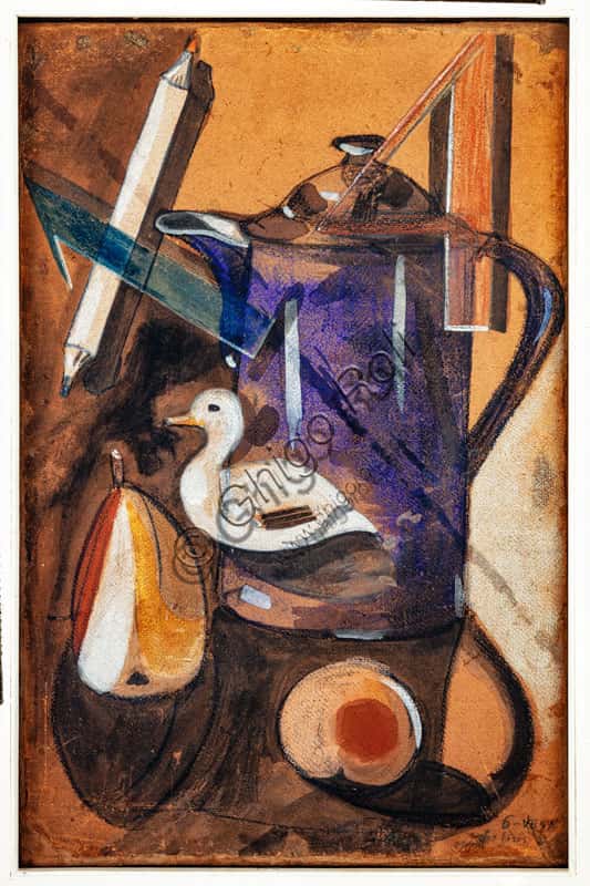 Still Life with Numbers by Raffaele De Pisis (1914): Analysis