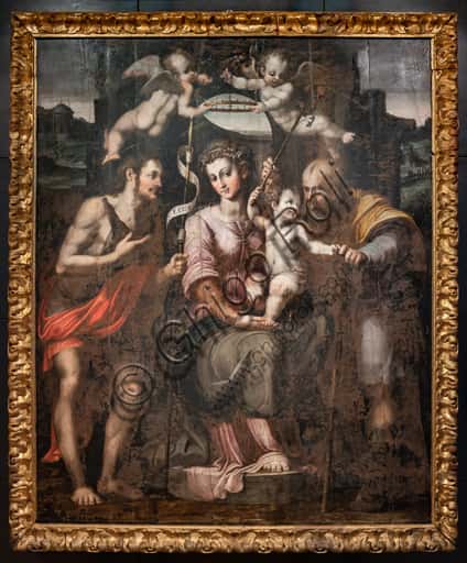 Holy Family and St. John the Baptist by Raffaellino del Colle
