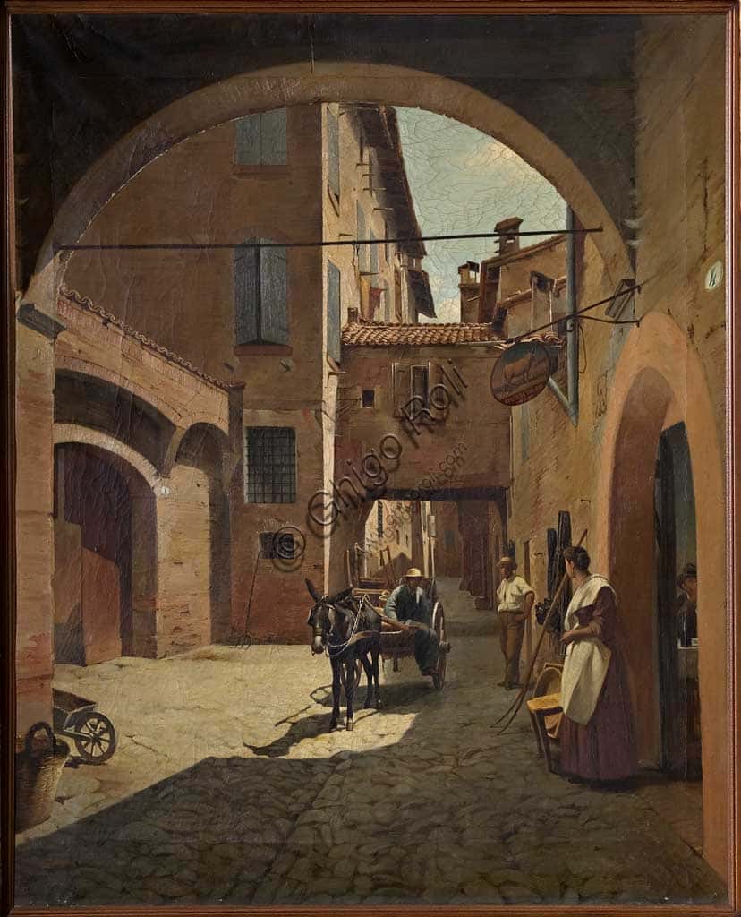 "Vicolo del bue" di Raimondo Muratori: un angolo della Vecchia Modena