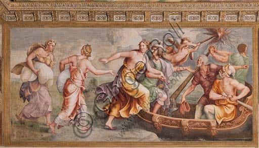 The Abduction of Helen: Fresco by Giulio Romano in the Ducal Palace of Mantua