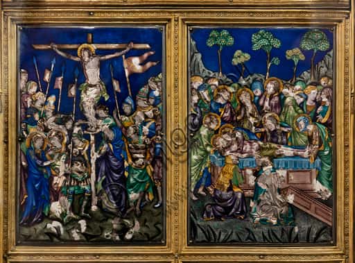 Reliquiario del Corporale di Orvieto: Crocifissione e Deposizione