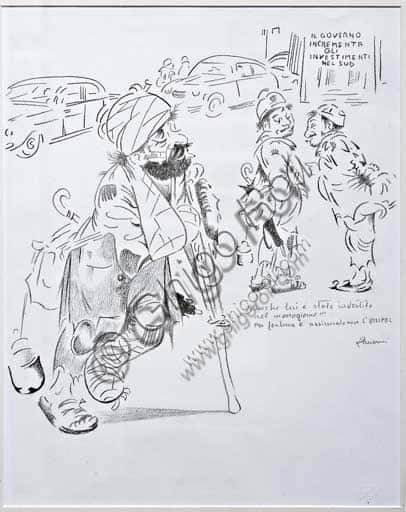 Remo Zanerini's Pencil Drawing for the Assicoop Unipol Collection