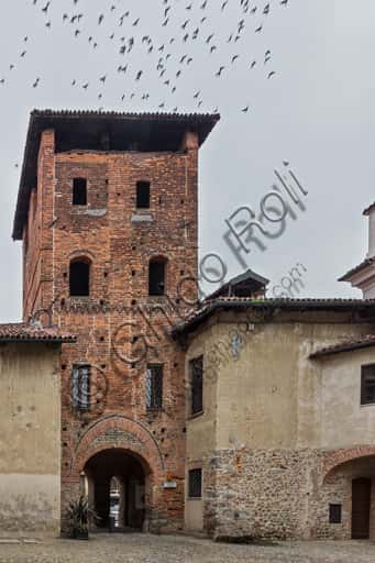 Porta Tower of the Ricetto di Candelo: View of Medieval Fortified Architecture