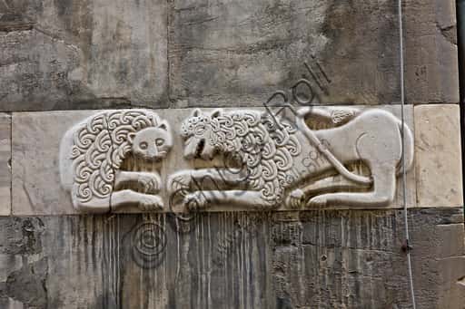Relief of Facing Lions on the South Side of Genoa Cathedral