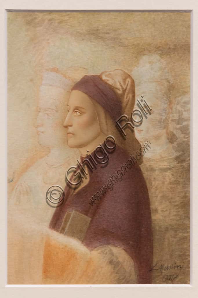 Portrait of Dante Alighieri by Cesare Mussini (c. 1844)