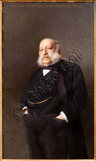Portrait of Publisher Emilio Treves by Vittorio Matteo Corcos - Masone Labyrinth