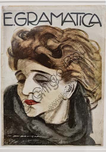 Portrait of Emma Gramatica by Marcello Dudovich: 1920 Letterpress Print