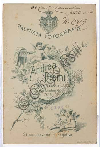 Ritratto Fotografico del Pittore Italiano Albano Lugli (1834-1914)