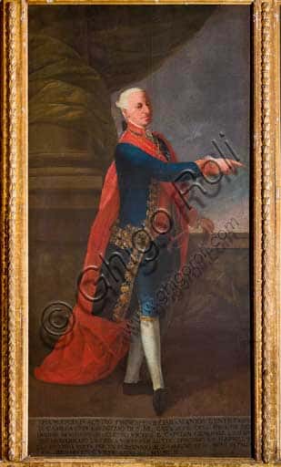 Francesco d'Aquino di Giuseppe Velasques: Ritratto nel Palazzo dei Normanni