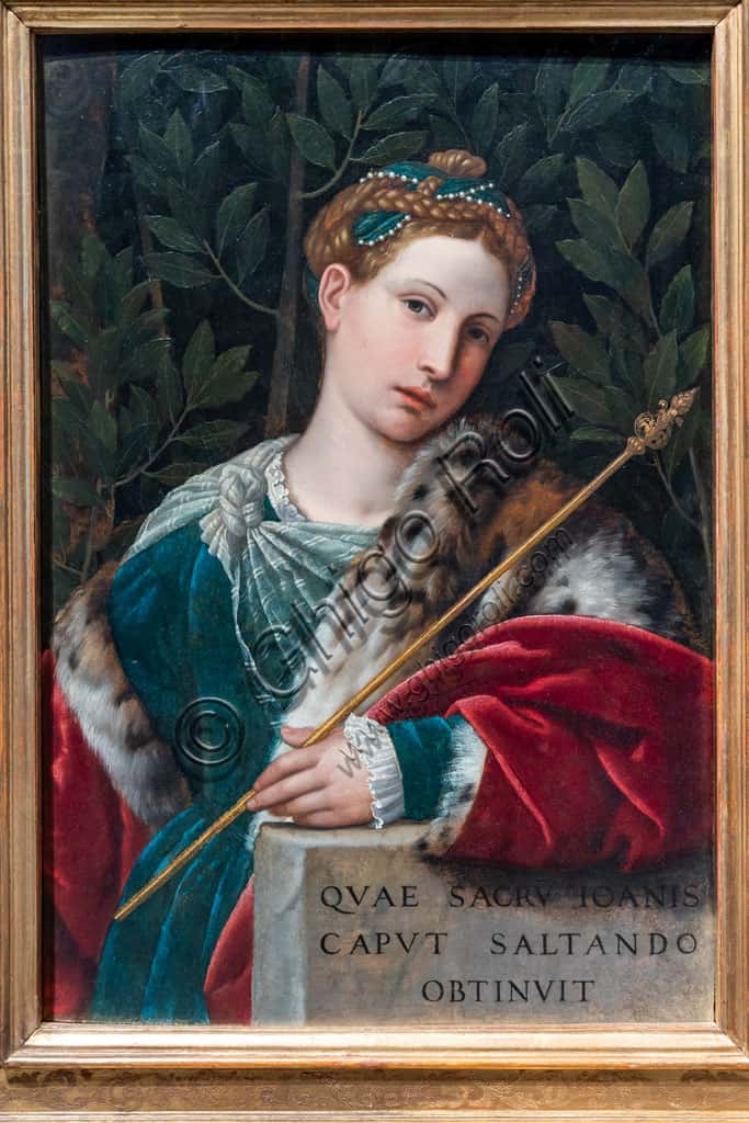 Portrait of a Gentlewoman as Salome by Moretto in Brescia