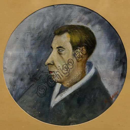 Portrait of Mario Luzi by Ottone Rosai at Museo Novecento