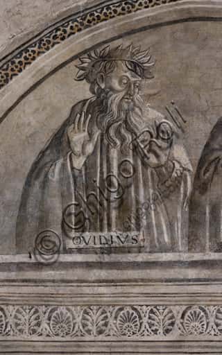Ritratto di Ovidio: Affresco Monocromo della Scuola di Luca Signorelli