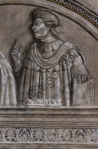 Ritratto di Virgilio: Affresco monocromo di Orvieto (1501-1503)