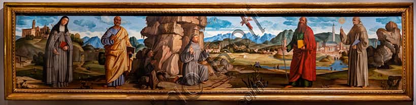 St. Francis Receives the Stigmata, painting by Marcello Fogolino