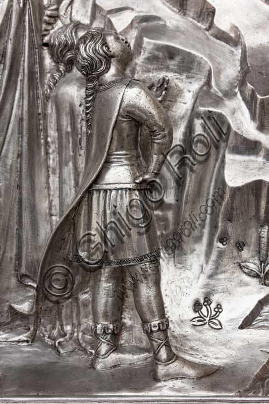 St John the Baptist Preaching - 14th-Century Silver Tile from Florence