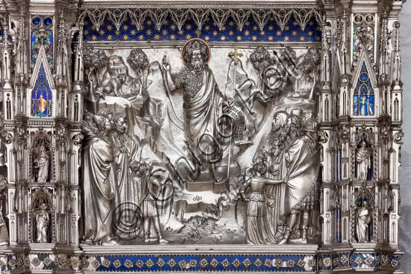 St John the Baptist Preaches: Tile of the Silver Altar, Florence