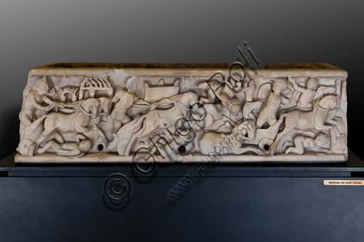 Sarcofago Romano con Scene Circensi a Palazzo Trinci, Foligno
