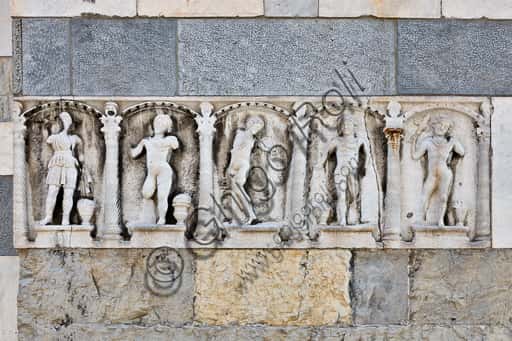 Roman Sarcophagus with Seasons and Dionysus in Genoa Cathedral