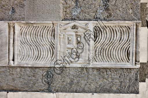 Roman Strigillated Sarcophagus (200-225 AD) at Genoa Cathedral