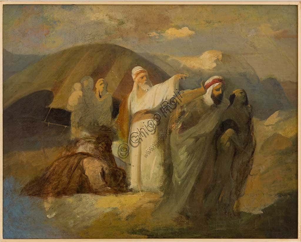 Scena Biblica di Antonio Simonazzi - Dipinto Olio su Tela