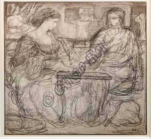 Preparatory Sketch for "The Backgammon Players" by Edward Burne-Jones