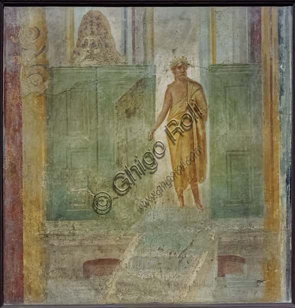Landscape View and a Poet - Fresco from Pompeii, IV Style