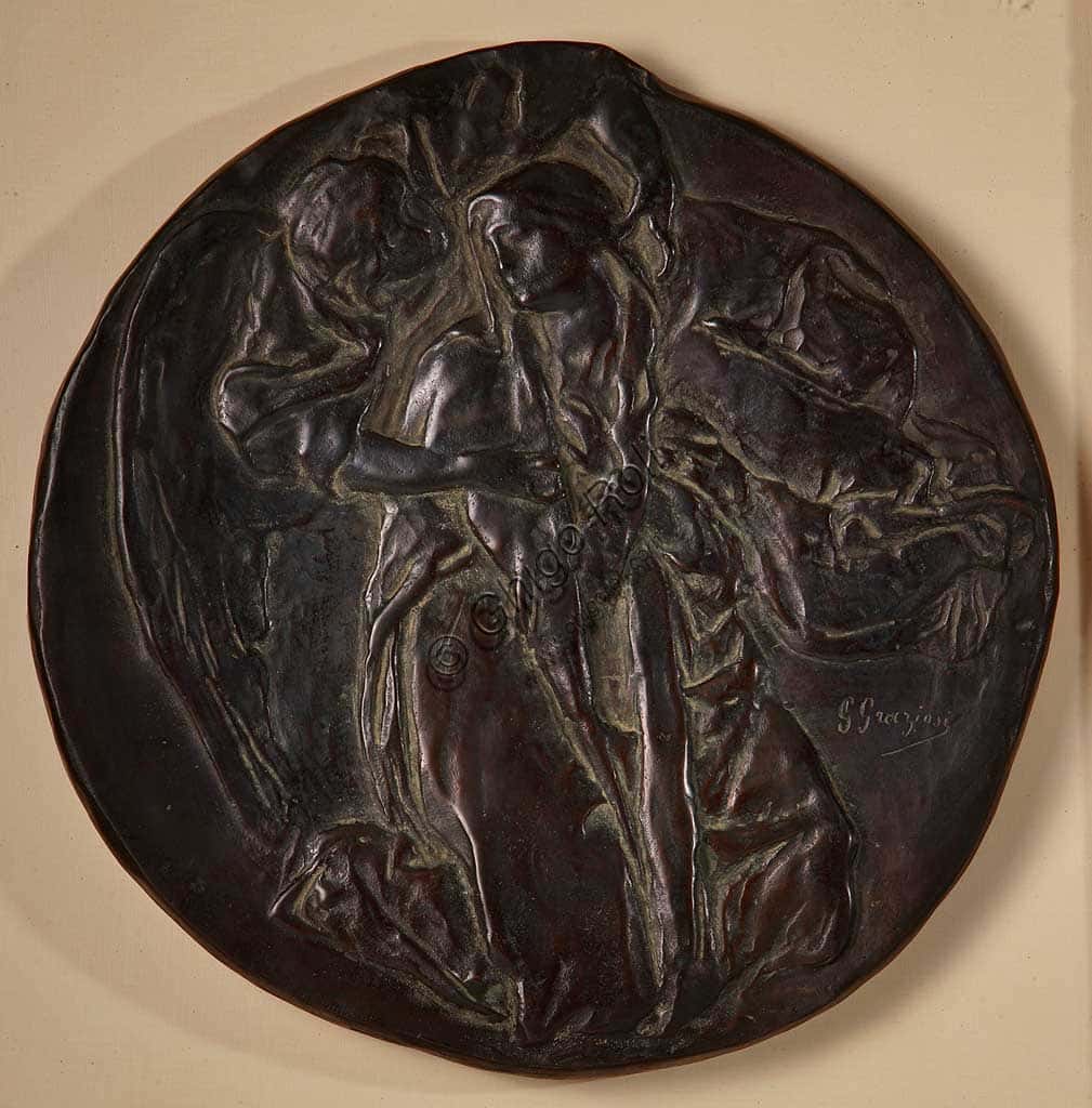 Bronze Sculpture 'The Annunciation' by Giuseppe Graziosi