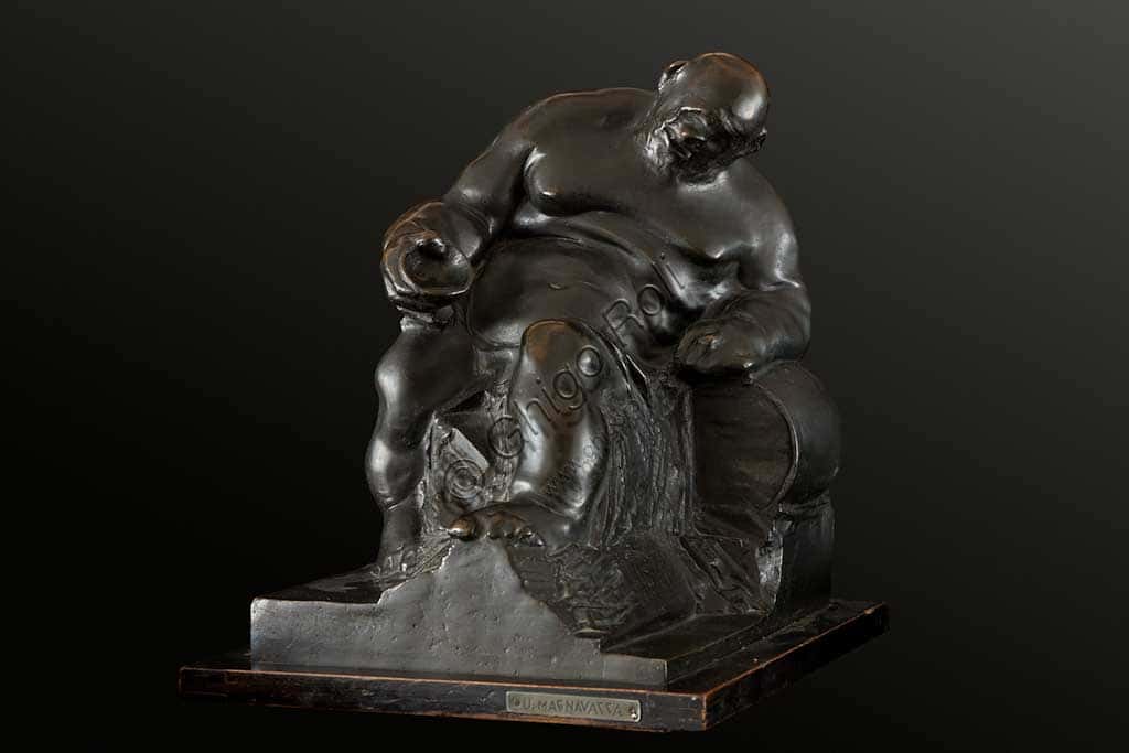 Scultura bronzo 'Ebbrezza' di Ubaldo Magnavacca nella Collezione Assicoop Unipol