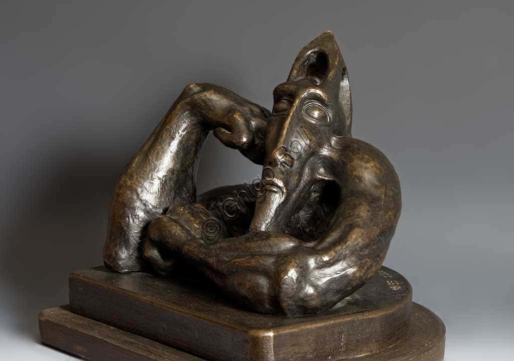 Bronze Sculpture 'The Ancient Arab' by Mac Mazzieri, Assicoop Unipol Collection
