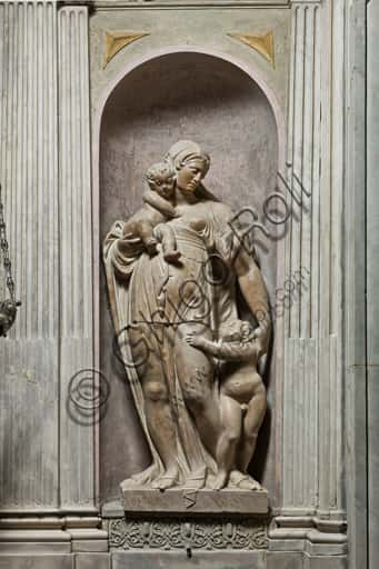 'Charity' Sculpture by Giacomo Parracca da Valsoldo in Genoa Cathedral